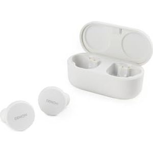 Denon PerL True Wireless In-Ear Oordopjes, Gepersonaliseerd Geluid, Noise Cancelling, Waterbestendig, Lange Batterijduur - Wit