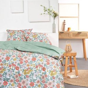 TODAY Omkeerbare Sunshine katoenen beddengoedset met bloemenprint - meerkleurig - 240 x 260 cm