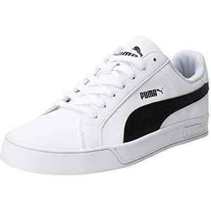 PUMA Heren Smash Vulc Low-Top, Wit Wit Zwart 05, 37 EU