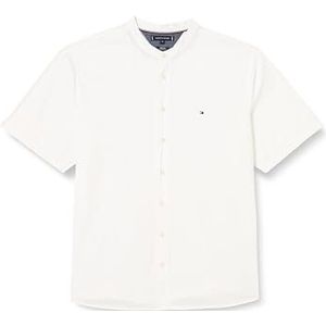 Tommy Hilfiger Heren Shirt met korte mouwen, Wit (Optisch Wit), S