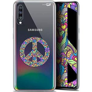 Caseink Hoes voor Samsung Galaxy A70 (6.7) beschermhoes case gel HD flexibel - anti-shock - gedrukt in Frankrijk Peace and Love