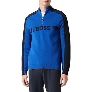 BOSS Heren Zirros Knitted Sweater, bright blue, L