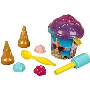 Theo Klein 2359 Aqua Action emmerset ijsjes, 1 liter | Met ijshoorntjes, toefjes slagroom en andere leuke zandvormpjes | Speelgoed voor kinderen vanaf 1 jaar