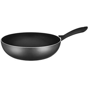 MÄSER 931742 serie Izar, wok pan met Ø 28 cm, geschikt voor inductie, wokpan met antiaanbaklaag, aluminium, zwart