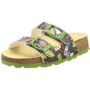 superfit voetbed pantoffel jongens Slipper, zwart, meerkleurig, 26 EU