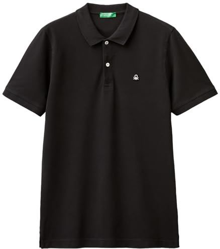 United Colors of Benetton Poloshirt M/M, Zwart, XS