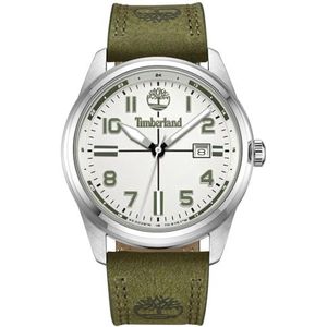Timberland Analoog kwartshorloge voor heren met leren armband TDWGB2230703, groen, Modern