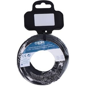 Tubulaire C41 Koordkabel, 2 x 0,75 mm, zwart, 5 m