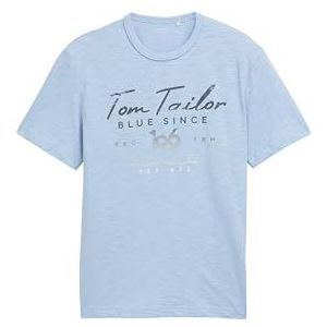 TOM TAILOR T-shirt voor heren, 21068 - Light Powder Blue, XL