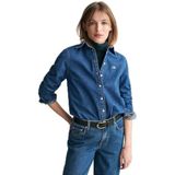 REG - Denim Shirt - Blauw - Hoog Katoengehalte