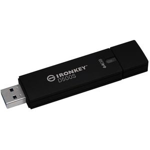 Kingston IronKey D500S USB-stick met hardwareversleuteling 64GB FIPS 140-3 Lvl 3 (aangevraagd) AES-256 - IKD500S/64GB