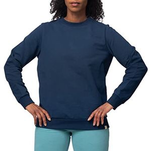 greenjama Damesshirt in zachte sweatkwaliteit, GOTS-gecertificeerd sweatshirt, Ultramarijn, 40