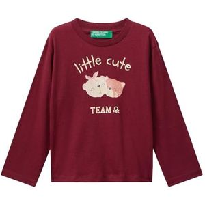 United Colors of Benetton T-shirt M/L, Rood, 4 anni