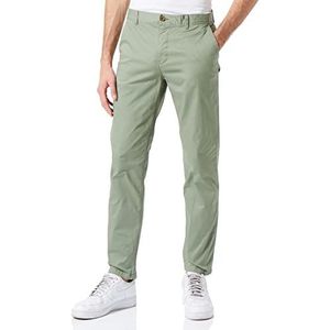Scotch & Soda Essentials-Stuart Seasonal Extension Chino Pants voor heren, Army 0115, 28W / 30L