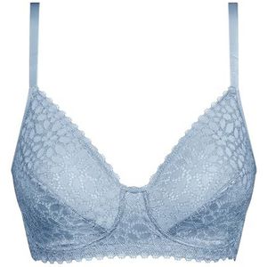 BH zonder beugels Daily Kant DIM. Polyamide materiaal. Maten 85B FR - 70B EU. Blauw kleur