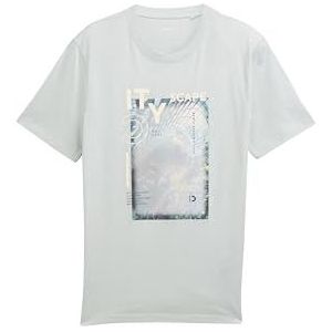 TOM TAILOR Denim T-shirt voor heren, 13632 - Fresh Mint Green, XS