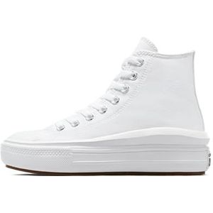 Converse Move Platform Hi Sneakers voor dames, zwart/wit, wit, 39.5 EU