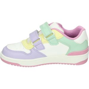 Geox J Washiba Girl B Sneakers voor meisjes, Wit Multicolor, 28 EU