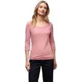 Street One Dames Basic Shirt met 3/4 mouwen in Roze, in size: 34