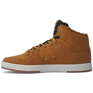 DC Shoes Cure HI WNT Sneaker, voor heren, wit/zwart, maat 40,5 EU, Wheat Black, 40.5 EU