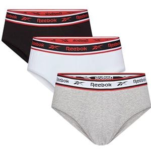 Reebok - Chase - Slips - Zwart/Wit/Grijs - Katoen/Elastaan - 3-pack