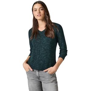 CECIL Structuurmix trui, Heather Fir Green Melange, S