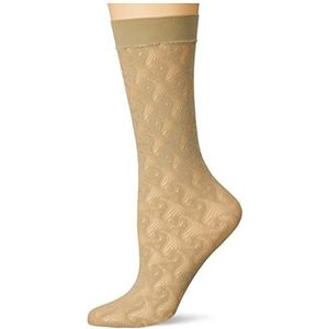 FALKE Turning Page W Kh Sokken voor dames, groen (Pale Khaki 7110), 39-42