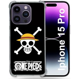 MagSafe-compatibel hoesje voor iPhone 15 Pro (6.1) Manga One Piece Doodshoofd