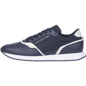 Tommy Hilfiger - Runner EVO Seasonal Mix - Low Top Sneaker - Blauw - Textiel
