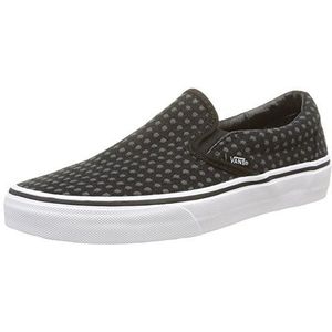 Vans Klassieke slip-on slipvaste schoen, uniseks, Zwart Wool Dots Black True White, 42.5 EU