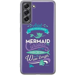 ERT GROUP mobiel telefoonhoesje voor Samsung S21 FE origineel en officieel erkend Disney patroon Ariel 002 optimaal aangepast aan de vorm van de mobiele telefoon, hoesje is gemaakt van TPU