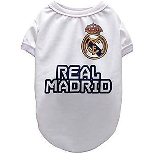 Real Madrid CF T-shirt voor honden of katten, maat L, officieel product (CyP Brands)
