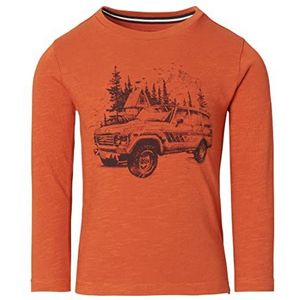Noppies Kenton T-shirt met lange mouwen voor jongens, Bombay Brown - P485, 116 cm