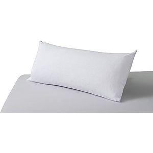 Savel - Funda de almohada impermeable con cremallera de 40 x 150 cm, rizo de algodón 100% transpirable, PU barrera, impermeable y antiácaros