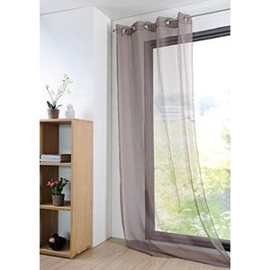 Lovely Casa r61697004vl Monna Voile katoen taupe 135 x 260 cm