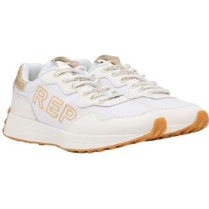 Replay SKYPE 2 Sneaker, 070 White Gold, 35 EU, 070 Wit Goud, 35 EU