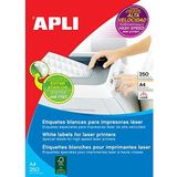 APLI 2519 - Permanente witte laseretiketten 70,0 x 35,0 mm 250 vellen