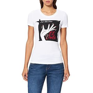 Love Moschino Womens T-Shirt, Optical White, 48