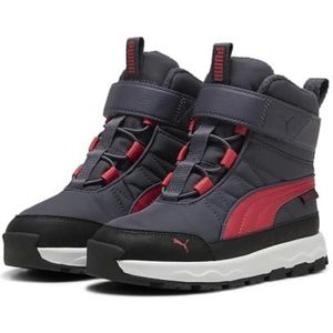 PUMA Evolve Boot PURETEX AC+PS Basketbal, Galactic Gray-Tart Cherry Black, 32 EU, Galactic Gray Tart Cherry PUMA Black, 32 EU