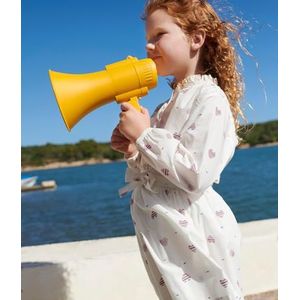 Petit Bateau Blouse met lange mouwen voor meisjes en jongens, ecru/meerkleurig, 10 anni