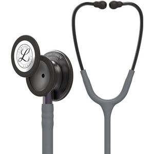 3M Littmann Classic III Bewakingsstethoscoop, rookkleurig borststuk, grijze slang, paarse steel en rookkleurige headset, 27 inch, 5873