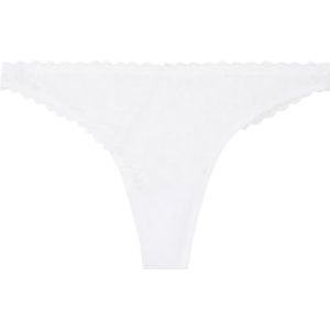 Women'Secret Tanga Spring Helankas damesondergoed, Wit, M