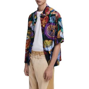 Desigual - Kortemouw Overhemd - Multicolor - Fruitprint