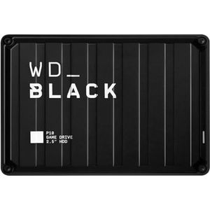 WD_BLACK P10 Game Drive 2 TB draagbare opslag (High-performance harde schijf, voor console en PC, snelheden tot 130 MB/s) Zwart - Werkt met Console of PC