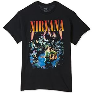 FEA Heren Nirvana live concert foto mannen T-Shirt - zwart - S