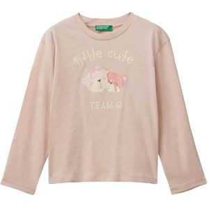 United Colors of Benetton T-shirt M/L, Roze, 4 anni