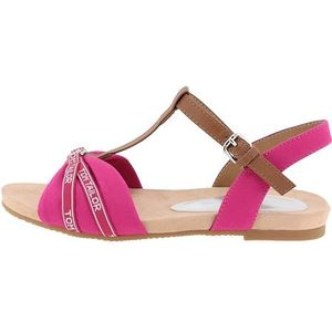 Tom Tailor Dames 5390220008 sandalen, donkerroze, 36 EU, Dkpink, 36 EU