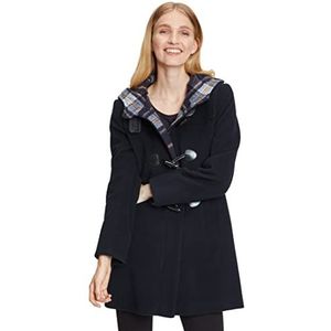 Gil Bret Dames dufflecoat met capuchon, blauw, 42