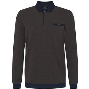 bugatti heren polo 1:1 mouw, bruin, XXL