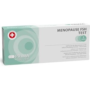 PRIMA Home Test - overgangstest 25 mIU/mL - FSH-hormoon (urine) - 2 tests (lepelgrootte)